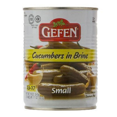 Gefen, Small Cucumbers In Brine, 19 Oz (Case Of 12)
