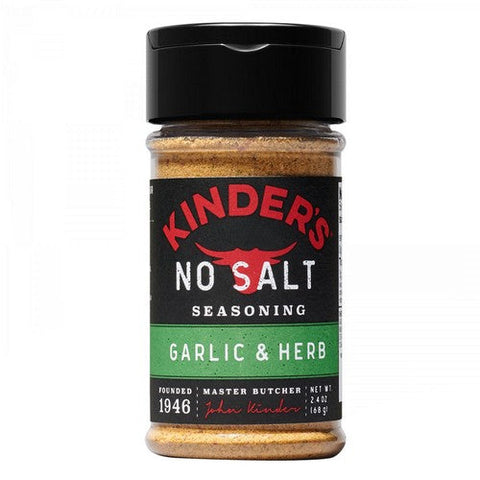 Kinders, Seasoning Garlic Herb No salt, 2.4 Oz (Case Of 8)