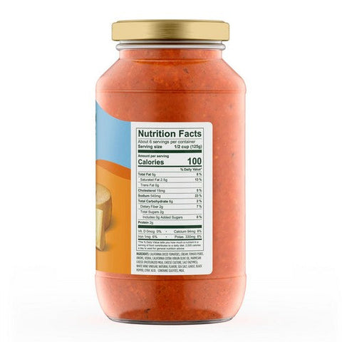California Olive Ranch, Parmesan Vodka Pasta Sauce, 25 Oz (Case Of 6)