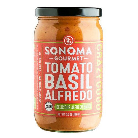 Sonoma Gourmet, Tomato Basil Alfredo Sauce, 15.5 Oz (Case Of 6)