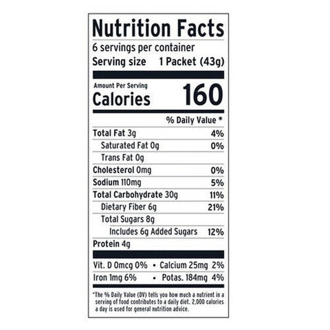 Purely Elizabeth, Superfood Oatmeal Blueberry Flax Multipack With Prebiotic Fiber, 9.12 Oz (Case Of 6)