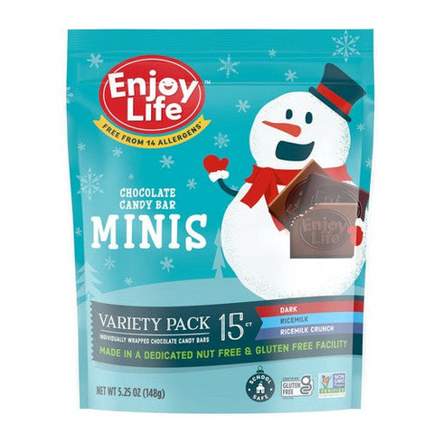 Enjoy Life, Winter Chcolate Bar Variety, 5.25 Oz (Case Of 6)