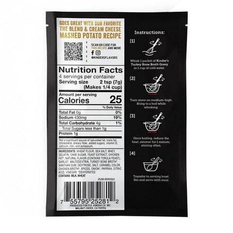 Kinders, Gravy Bone Broth Roasted Turkey, 1 Oz (Case Of 15)