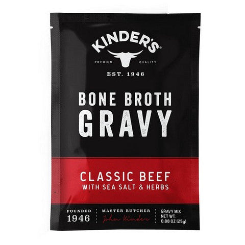 Kinders, Classic Beef Bone Broth Gravy, 0.88 Oz (Case Of 15)