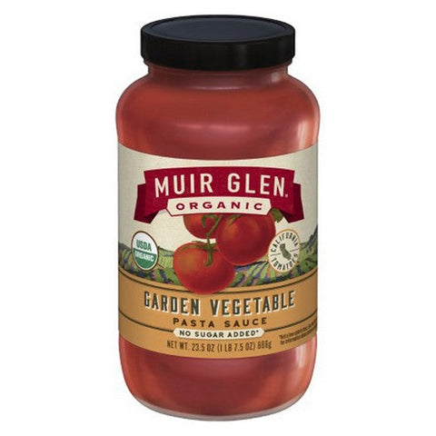 Muir Glen, Organic Garden Vegetable Pasta Sauce, 23.5 Oz (Case Of 12)