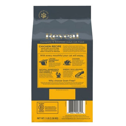 Reveal, Adult Complete Chicken Recipe Cat Food, 3 Lbs (Case Of 3)