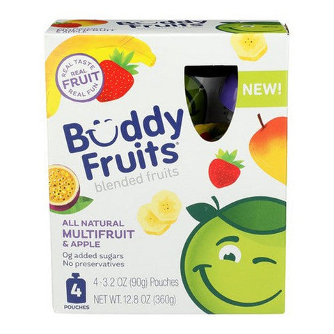 Buddy Fruits, Multifruit And Apple Blended Fruits, 12.8 Oz (Case Of 6)