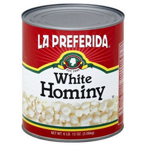 La Preferida, Hominy Beans, 108 Oz(Case Of 6)