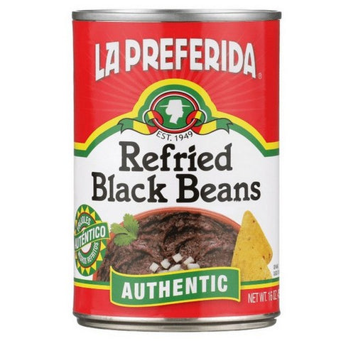 La Preferida, Refried Black Beans, 16 Oz(Case Of 12)