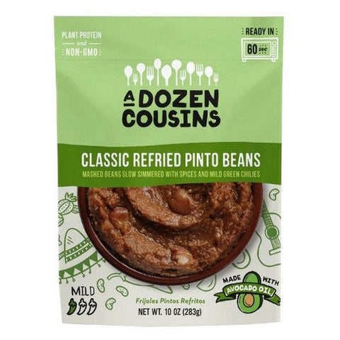 A Dozen Cousins, Classic Refried Pinto Beans, 10 Oz(Case Of 6)