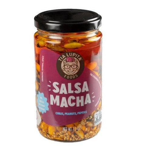 Tia Lupita Foods, Chilis Peanuts Pepitas Salsa Macha, 7.5 Oz(Case Of 6)
