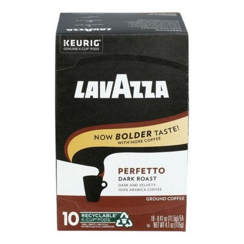 Lavazza, Perfetto Arabica Ground Coffee K-Cup Pods, 10 Each(Case Of 6)