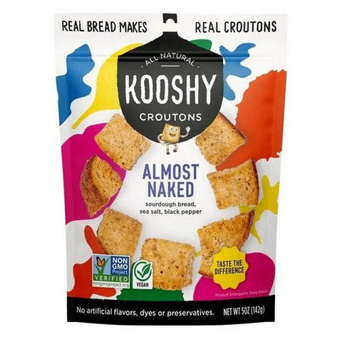 Kooshy, Almost Naked Croutons, 5 Oz(Case Of 6)