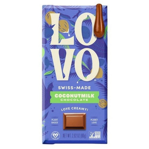 Lovo, Coconut Milk Chocolate Bar, 2.82 Oz(Case Of 12)