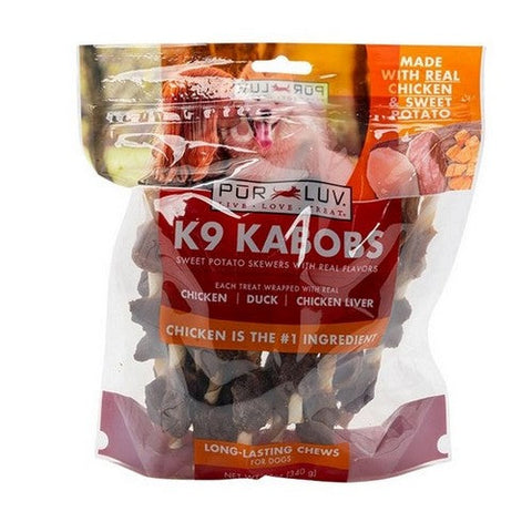 Delightibles, K9 Kabobs Sweet Potato Chicken, 12 Oz