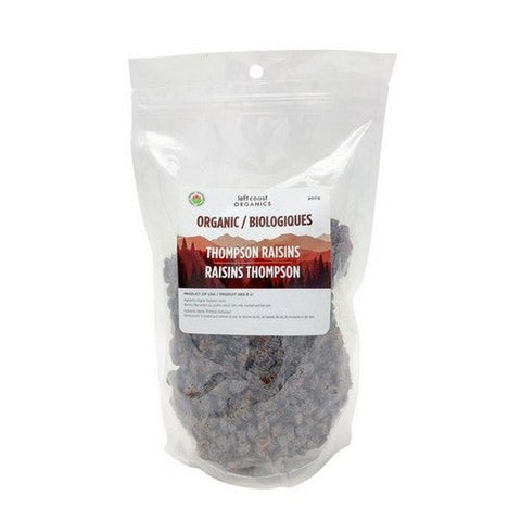 Left Coast Naturals, Organic California Thompson Raisins, 800 Grams (Case Of 6)