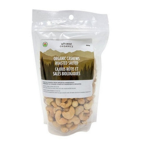 Left Coast Naturals, Organic Roasted Salted Cashews, 350 Grams (Case Of 12)