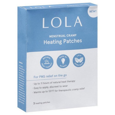 Lola, Heating Patch Menstrual Cramp, 3 Count