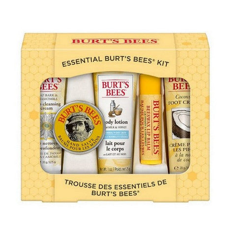 Burts Bees, Essential Everyday Holiday Gift Set 5 Travel Size Products, 1 Count (Case Of 3)