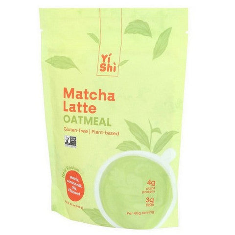 Yishi, Matcha Latte Oatmeal, 8.5 Oz (Case Of 3)
