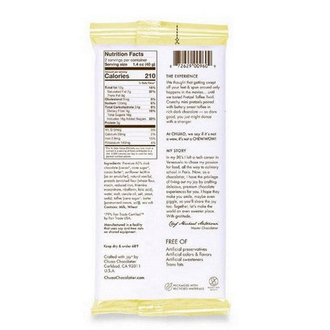 Chuao Chocolatier, Pretzel Toffee Twirl Chocolate Bar, 2.8 Oz (Case Of 10)