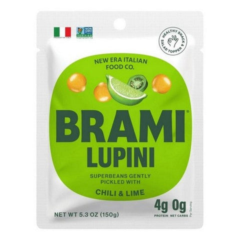 Brami, Italian Snacking Lupini Beans With Chili Lime, 5.3 Oz (Case of 8)
