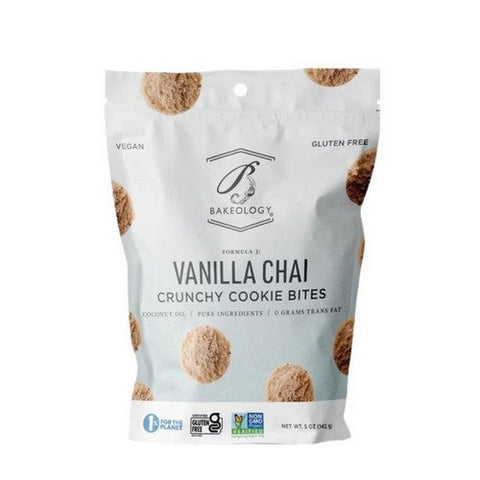 Bakeology, Bakeology Vanilla Chai Cookie Bites, 5 Oz (Case of 8)