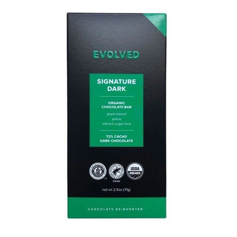 Evolved, Organic Chocolate Bar Signature Dark, 2.5 Oz (Case of 8)