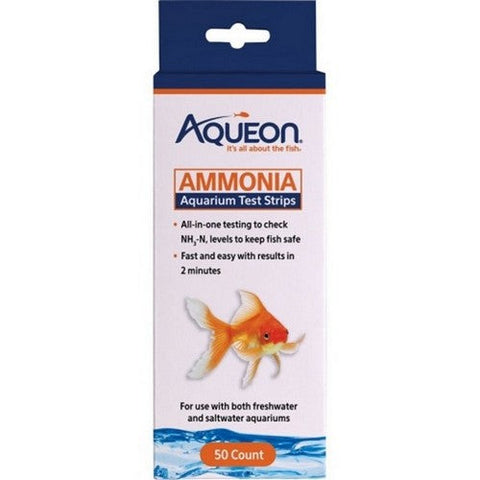 Aqueon, Aqueon Ammonia Aquarium Test Strips, 50 Count