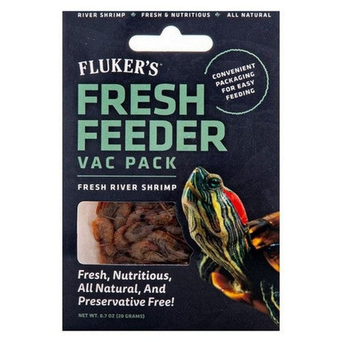 Fluker's, Fresh Feeder Vac Pack Fresh River Shrimp, 1 Count / 0.7 Oz