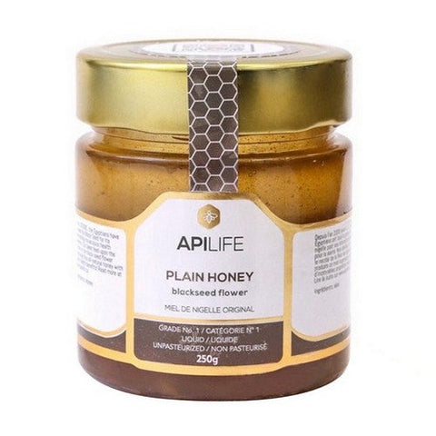 APILIFE, APILIFE Black Seed Honey Plain, 6 X 250 Grams