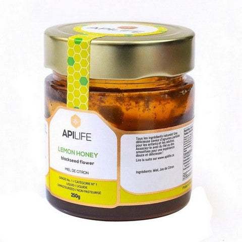 APILIFE, APILIFE Lemon + Blackseed Honey, 6 X 250 Grams