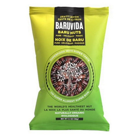 Baruvida, Baruvida Baru Nuts Zesty Lemon, 12 X 30 Grams