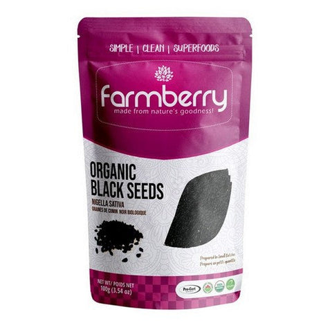 Farmberry, Farmberry Organic Black Seeds, 100 Grams