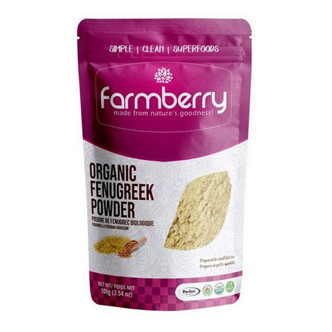 Farmberry, Farmberry Powder Organic Fenugreek, 100 Grams