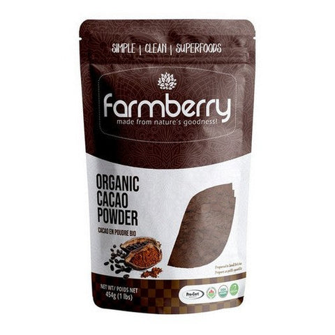 Farmberry, Farmberry Powder Organic Cacao Powder, 454 Grams