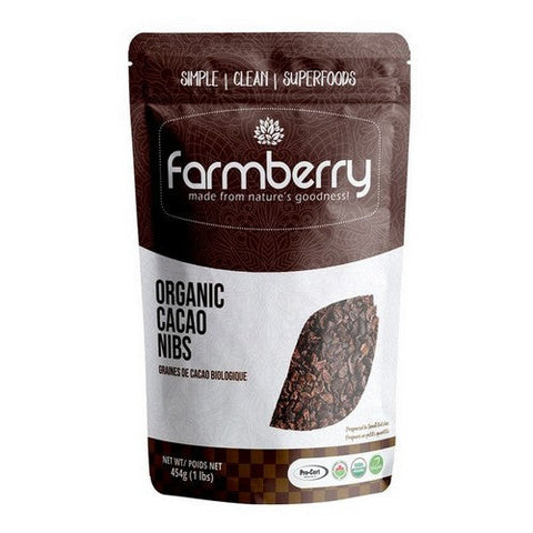 Farmberry, Farmberry Powder Organic Cacao Nibs, 454 Grams