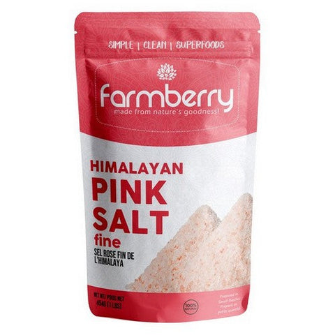 Farmberry, Farmberry Himalayan Pink Salt Fine, 454 Grams