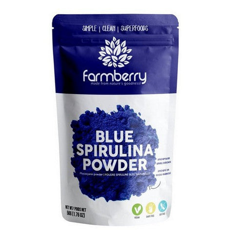 Farmberry, Farmberry Powder Blue Spirulina, 50 Grams