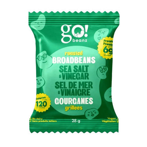 Go Nutrition, Broad Beanz Salt And Vinegar, 12 X 28 Grams