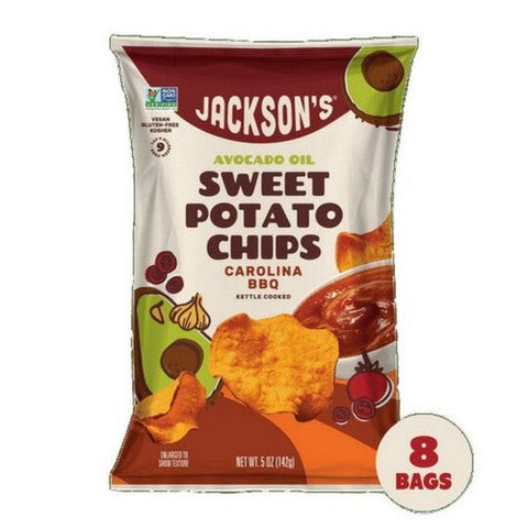 Jackson's, Jackson's Sweet Potato Chips Carolina BBQ, 5 Oz X 12