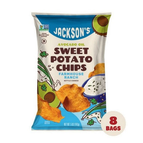 Jackson's, Jackson's Sweet Potato Chips Farmhouse Ranch, 5 Oz X 12