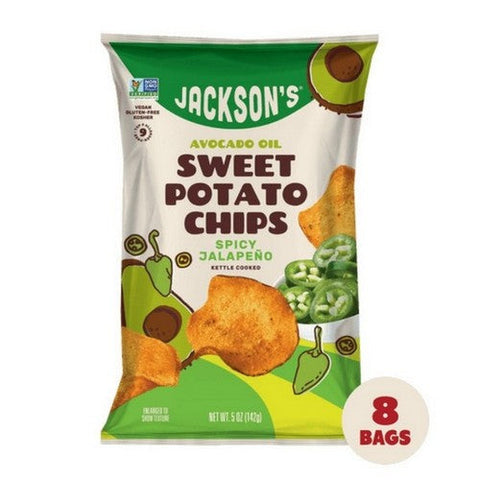 Jackson's, Jackson's Sweet Potato Chips Spicy Jalapeno, 5 Oz X 12