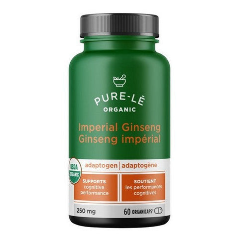 Pure-le, Pure-le Organic Imperial Ginseng Organicaps, 60 Count
