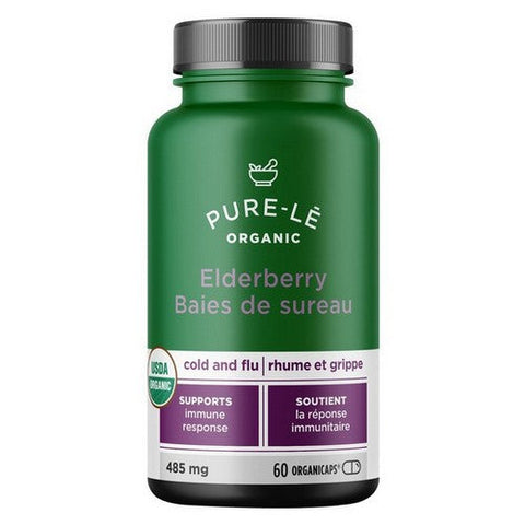 Pure-le, Pure-le Organic Elderberry Organicaps, 60 Count