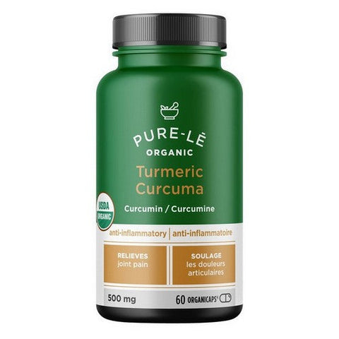 Pure-le, Pure-le Organic Turmeric Organicaps, 60 Count