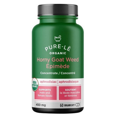 Pure-le, Pure-le Organic Horny Goat Weed Organicaps, 60 Count