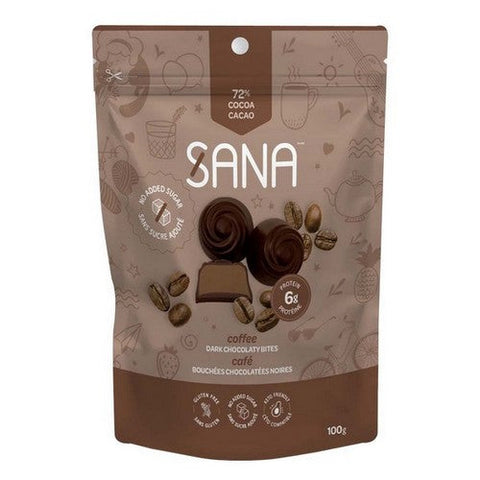 Pamecare, Sana Bites Dark Chocolaty Coffee, 12 X 100 Grams