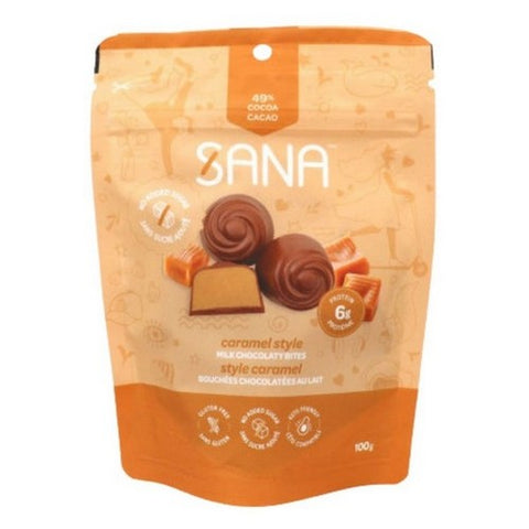 Pamecare, Sana Bites Milk Chocolaty Caramel, 12 X 100 Grams