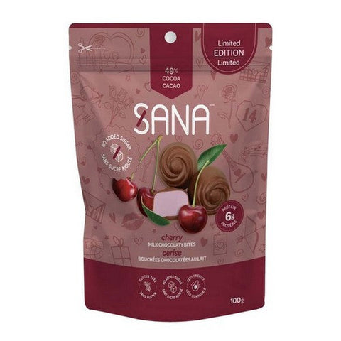 Pamecare, Sana Bites Milk Chocolaty Cherry, 6 X 100 Grams